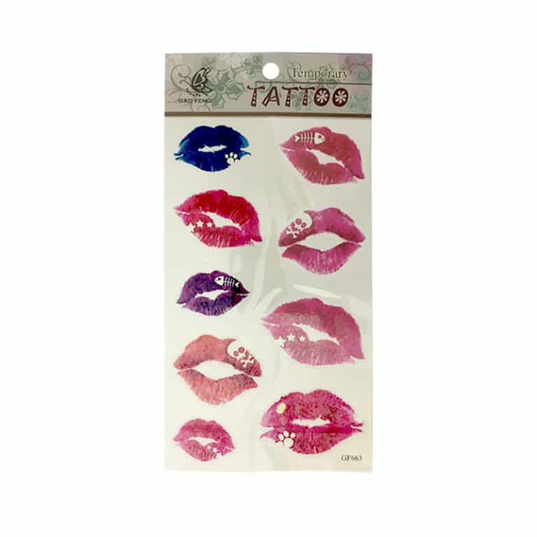 تتو موقت لب GF663 lips