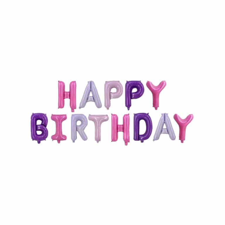 بادکنک فویلی Happy birthday مدل STF105
