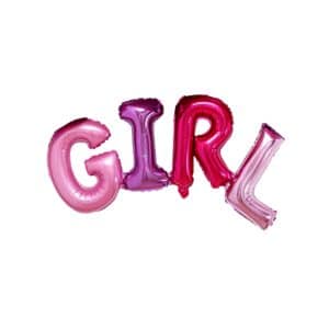 بادکنک فویلی GIRL مدل STF208