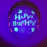 بادکنک لاتکس Happy Birthday بلک لایت مدل STLB137