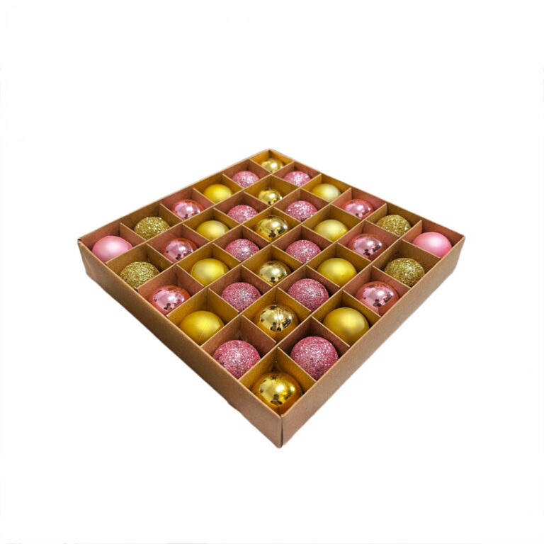 آویز گوی لاکچری کریسمس بسته 36 عددی مدل STCH303