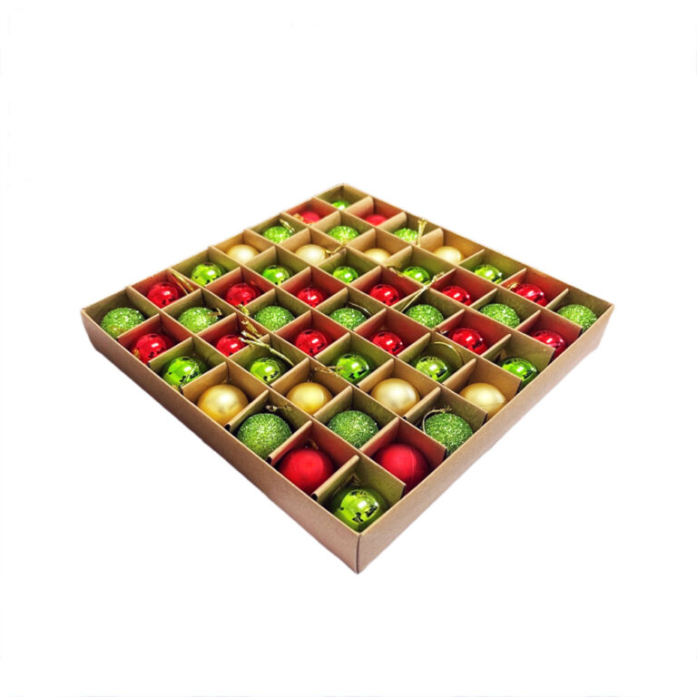 آویز گوی لاکچری کریسمس بسته 49 عددی مدل STCH304